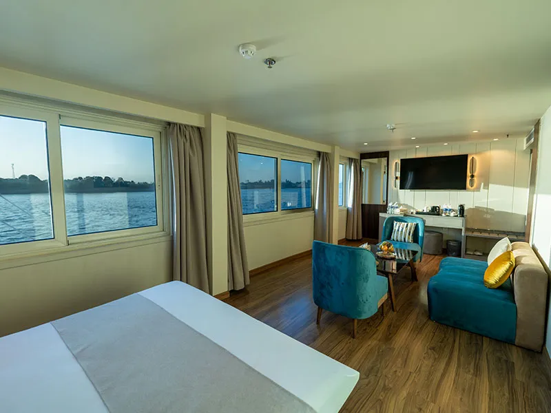 Cabin aboard the Golden Boat Nile Cruise Nile cruise